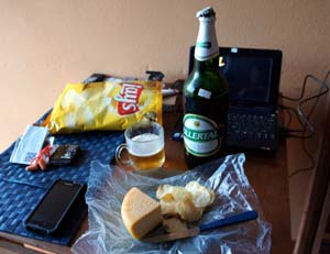 queijo e cerveja uruguaia