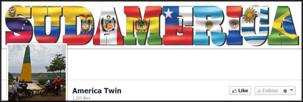 Página do Facebook deles, muitas viagens