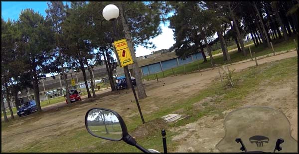 Estacionamento do Parque cabo Polonio, bem arrumado