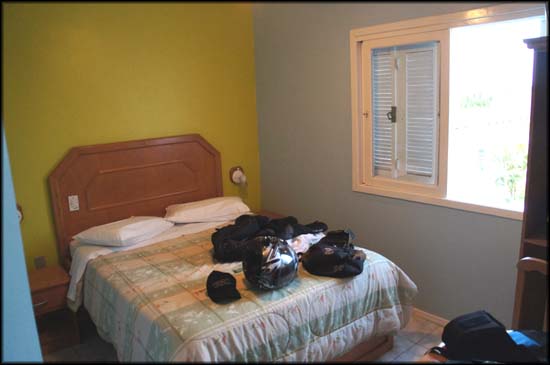 Quarto do hotel em Tavares, instalações bem confortáveis