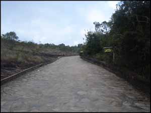 Estradinha pra chegar ao parque