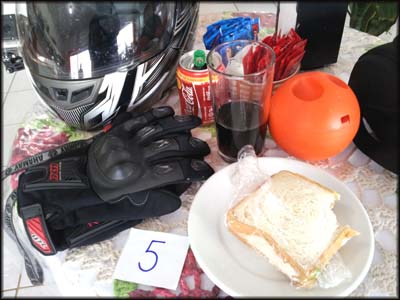 O almoço do dia ...