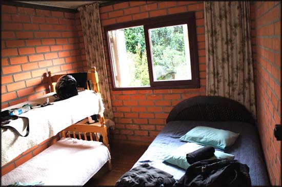 Meu quarto na Pousada Alvorada, de bom tamanho