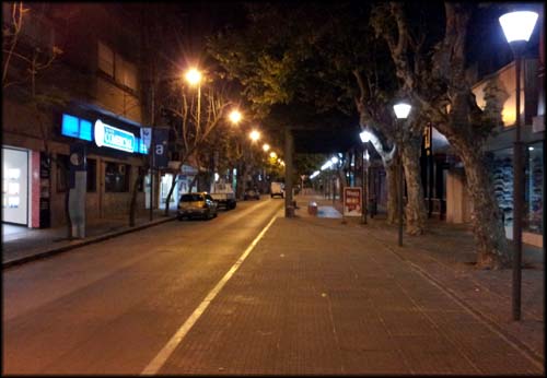 Ruas desertas...