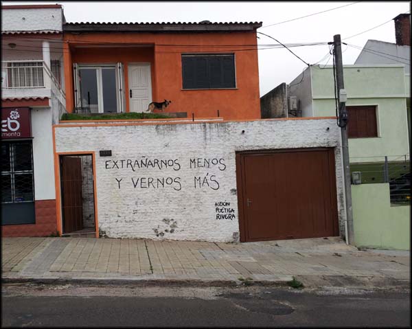 Extrañarnos menos y vernos más