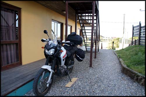 Achei um lugar bacana pra motoca dormir